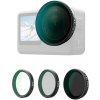 Sada filtrů Telesin CPL/VND8/UV pro DJI Osmo Action 6 (3 ks). Sada filtrů Telesin CPL/VND8/UV pro DJI Osmo Action 6 (3 ks).