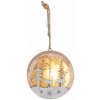 Dekorácia MagicHome Vianoce, Jeleň v guli, LED, závesná, MDF, 8,5x2x8,5 cm Dekorácia MagicHome Vianoce, Jeleň v guli, LED, závesná, MDF, 8,5x2x8,5 cm