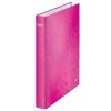 Krúžkový šanón, 4 D krúžky, 40 mm, A4, kartón, LEITZ Wow, ružová Krúžkový šanón, 4 D krúžky, 40 mm, A4, kartón, LEITZ Wow, ružová