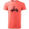 Celý život na výletě - motorka - Klasické pánske tričko vyššej gramáže - 2XL ( Korálová ) Celý život na výletě - motorka - Klasické pánske tričko vyššej gramáže - 2XL ( Korálová )