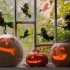 HALLOWEEN šablóny - sada 5 kusov ČARODEJNICA NA METLE HALLOWEEN šablóny - sada 5 kusov ČARODEJNICA NA METLE