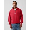 GAP Oversize mikina s logom Heavyweight Červená L GAP Oversize mikina s logom Heavyweight Červená L
