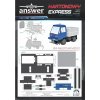 Papierový model - Ifa Multicar M2512 valník modrá Papierový model - Ifa Multicar M2512 valník modrá