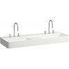 LAUFEN Val dvojumývadlo do nábytku so zníženou odkladacou plochou s reliéfom, 2x tri otvory, bez prepadu, 1200 x 420 mm, biela, H8142820001581 LAUFEN Val dvojumývadlo do nábytku so zníženou odkladacou plochou s reliéfom, 2x tri otvory, bez prepadu, 1200 x 420 mm, biela, H8142820001581