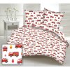 Didatex FIRE WHITE detské bavlnené obliečky Rozmer obliečok: 90x135cm - GOMBÍK, Obsah balenia: Set Balenie Didatex FIRE WHITE detské bavlnené obliečky Rozmer obliečok: 90x135cm - GOMBÍK, Obsah balenia: Set Balenie