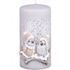 Artman Candles Vianočná sviečka vtáčik, sivá, pr. 7 x 14 cm Artman Candles Vianočná sviečka vtáčik, sivá, pr. 7 x 14 cm