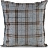 Dekoračná vodeodolná obliečka na vankúš GARDEN s károvaným vzorom - sivá Dekoračná vodeodolná obliečka na vankúš GARDEN s károvaným vzorom - sivá
