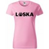 Vtipné tričko pes labka láska Farba: Ružová, Veľkosť: XXL Vtipné tričko pes labka láska Farba: Ružová, Veľkosť: XXL