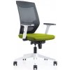 Kancelárska stolička Rocada 908W-6, zelený látkový sedák, čierne sieťované operadlo, biela konštrukcia, nastaviteľné podrúčky a bedrová opierka Kancelárska stolička Rocada 908W-6, zelený látkový sedák, čierne sieťované operadlo, biela konštrukcia, nastaviteľné podrúčky a bedrová opierka
