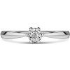 Minerva | Zásnubný prsteň so stredovým diamantom 0.180 ct, biele zlato 51 Minerva | Zásnubný prsteň so stredovým diamantom 0.180 ct, biele zlato 51