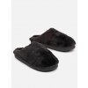 Plyšové dámske čierne papuče C43-38, VEĽKOSŤ OBUV NOVÉ 38/39 Plyšové dámske čierne papuče C43-38, VEĽKOSŤ OBUV NOVÉ 38/39