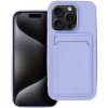 Puzdro gumené Apple iPhone 15 Pro Card fialové Puzdro gumené Apple iPhone 15 Pro Card fialové