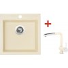 Granitový drez s batériou VIVA 455 460 x 455 mm sahara G850 + drezová batéria MIX 3 p GR Granitový drez s batériou VIVA 455 460 x 455 mm sahara G850 + drezová batéria MIX 3 p GR