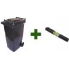 TvojRegal Akciový balíček popolnica odpadová nádoba 240L + vrecia na odpad - čierna TvojRegal Akciový balíček popolnica odpadová nádoba 240L + vrecia na odpad - čierna