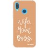 Picasee silikonový průhledný obal pro Huawei P20 Lite - Boss Mama Picasee silikonový průhledný obal pro Huawei P20 Lite - Boss Mama