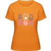 Premium Tričko - Dizajn Psia mama s labkou - Oranžová - XS - Dámske Premium Tričko - Dizajn Psia mama s labkou - Oranžová - XS - Dámske