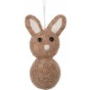 Clayre & Eef Hnedá závesná dekorácia plstený zajačik - 6*7*12 cm - Clayre & Eef Clayre & Eef Hnedá závesná dekorácia plstený zajačik - 6*7*12 cm - Clayre & Eef