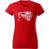 T-ričko Alfa Romeo Giulia GTA dámske tričko Farba trička: Červená, Farba potlače: Biela, Veľkosť: L T-ričko Alfa Romeo Giulia GTA dámske tričko Farba trička: Červená, Farba potlače: Biela, Veľkosť: L