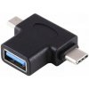 OTG Adaptér 3v1 USB, micro USB, USB typ C OTG Adaptér 3v1 USB, micro USB, USB typ C