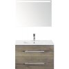 Kúpeľňový nábytkový set Sanox Stretto farba čela tabacco ŠxVxH 81 x 170 x 39 cm s keramickým umývadlom a zrkadlom s LED osvetlením Kúpeľňový nábytkový set Sanox Stretto farba čela tabacco ŠxVxH 81 x 170 x 39 cm s keramickým umývadlom a zrkadlom s LED osvetlením