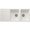 Dvojkomorový drez Blanco Zia, granit, biely Dvojkomorový drez Blanco Zia, granit, biely