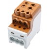 Hora eTec GmbH Rozbočovacia svorka 70mm2 UVB 200 L B hnedá Cu vstup 1x70mm2 výstup 1x35+6x10mm2 Hora eTec GmbH Rozbočovacia svorka 70mm2 UVB 200 L B hnedá Cu vstup 1x70mm2 výstup 1x35+6x10mm2
