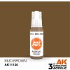 AK Interactive akrylová barva mud brown 17 ml AK Interactive akrylová barva mud brown 17 ml