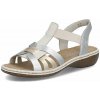 Dámske sandále RIEKER 65918-91 strieborná S6 40 Dámske sandále RIEKER 65918-91 strieborná S6 40