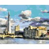 ZUTY Maľovanie podľa čísel LONDÝN NA DLANI Rámovanie bez rámu a bez vypnutia plátna Rozmer 80 x 100 cm