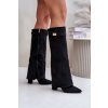 Heeled boots with a bent upper insulated black urelli čierna 40 Boto 5905677309355 Heeled boots with a bent upper insulated black urelli čierna 40 Boto 5905677309355