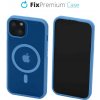 FixPremium - Puzdro Clear s MagSafe pre iPhone 14, modrá