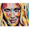 Diamondi Diamantové maľovanie PORTRÉT FAREBNÁ ŽENA II 40 x 50 cm vypnuté plátno na rám