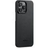 Púzdro Pitaka MagEZ 4 600D Case Twill iPhone 15 Pro čierne/sivé Púzdro Pitaka MagEZ 4 600D Case Twill iPhone 15 Pro čierne/sivé