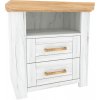 Nočný stolík X, dub craft zlatý/dub craft biely, SUDBURY Nočný stolík X, dub craft zlatý/dub craft biely, SUDBURY