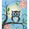 Zuty - Westlogic Maľovanie podľa čísel - MODRÁ SOVIČKA A KVETY, 40x50 Zuty - Westlogic Maľovanie podľa čísel - MODRÁ SOVIČKA A KVETY, 40x50