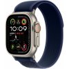 Apple Watch Ultra 2 49 mm Natural Titanium Case with Blue Trail Loop – S/M MX4J3CM/A