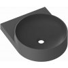 Ravak Yard umývadlo 50x40.5 cm polokrúhly klasické umývadlo antracitová XJX03240002 Ravak Yard umývadlo 50x40.5 cm polokrúhly klasické umývadlo antracitová XJX03240002
