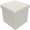 Storagesolutions Taburet so úložným priestorom BINI, 38 × 38 × 38 cm, béžový Storagesolutions Taburet so úložným priestorom BINI, 38 × 38 × 38 cm, béžový