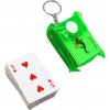 Prívesok na kľúče, hracie karty, zelené Prívesok na kľúče, hracie karty, zelené