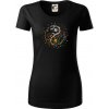 Yin & Yang strom - zima, leto - Dámske tričko z organickej bavlny Origin (GOTS) - M ( Čierna ) Yin & Yang strom - zima, leto - Dámske tričko z organickej bavlny Origin (GOTS) - M ( Čierna )