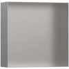 Hansgrohe XtraStoris Zápustná polica 30x30x10 cm, brúsená nerezová oceľ 56073800 Hansgrohe XtraStoris Zápustná polica 30x30x10 cm, brúsená nerezová oceľ 56073800
