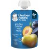 Gerber Natural Kapsička Hruška a slivka ovocná desiata 90 g Gerber Natural Kapsička Hruška a slivka ovocná desiata 90 g