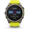 Garmin - fenix 8 Solar Sapphire - 51 mm - Titanium with Amp Yellow | Graphite Silicone Band, EU Garmin - fenix 8 Solar Sapphire - 51 mm - Titanium with Amp Yellow | Graphite Silicone Band, EU