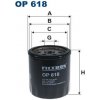 Olejový filter FILTRON OP 618 Olejový filter FILTRON OP 618