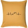 EKG lanovka - Vankúš 50x50 - 50x50 - Vrátane výplne ( Zlatožltá ) EKG lanovka - Vankúš 50x50 - 50x50 - Vrátane výplne ( Zlatožltá )
