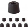 Walteco Dverová zarážka, priemer 29,5x25mm, na naskrutkovanie, čierna Množstvo: 10 ks , 5002BP2 Walteco Dverová zarážka, priemer 29,5x25mm, na naskrutkovanie, čierna Množstvo: 10 ks , 5002BP2