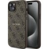Guess PU Leather 4G Colored Ring MagSafe iPhone 15 hnedé Guess PU Leather 4G Colored Ring MagSafe iPhone 15 hnedé