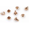 Duté nity Ø6 mm obojstranné - ružové zlato (100 pár) Duté nity Ø6 mm obojstranné - ružové zlato (100 pár)