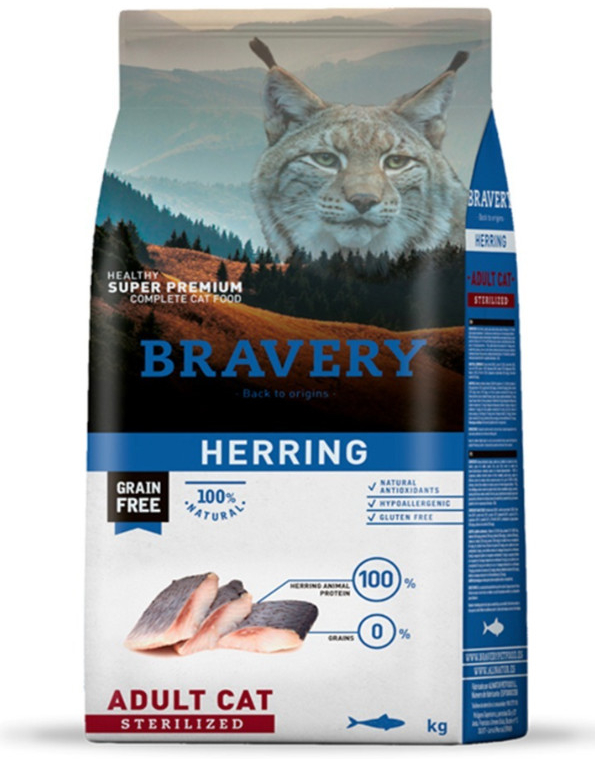 BRAVERY cat Sterilised HERRING 2 kg