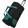 Travelite Basics Fresh Wheeled duffle L Black/petrol Travelite Basics Fresh Wheeled duffle L Black/petrol